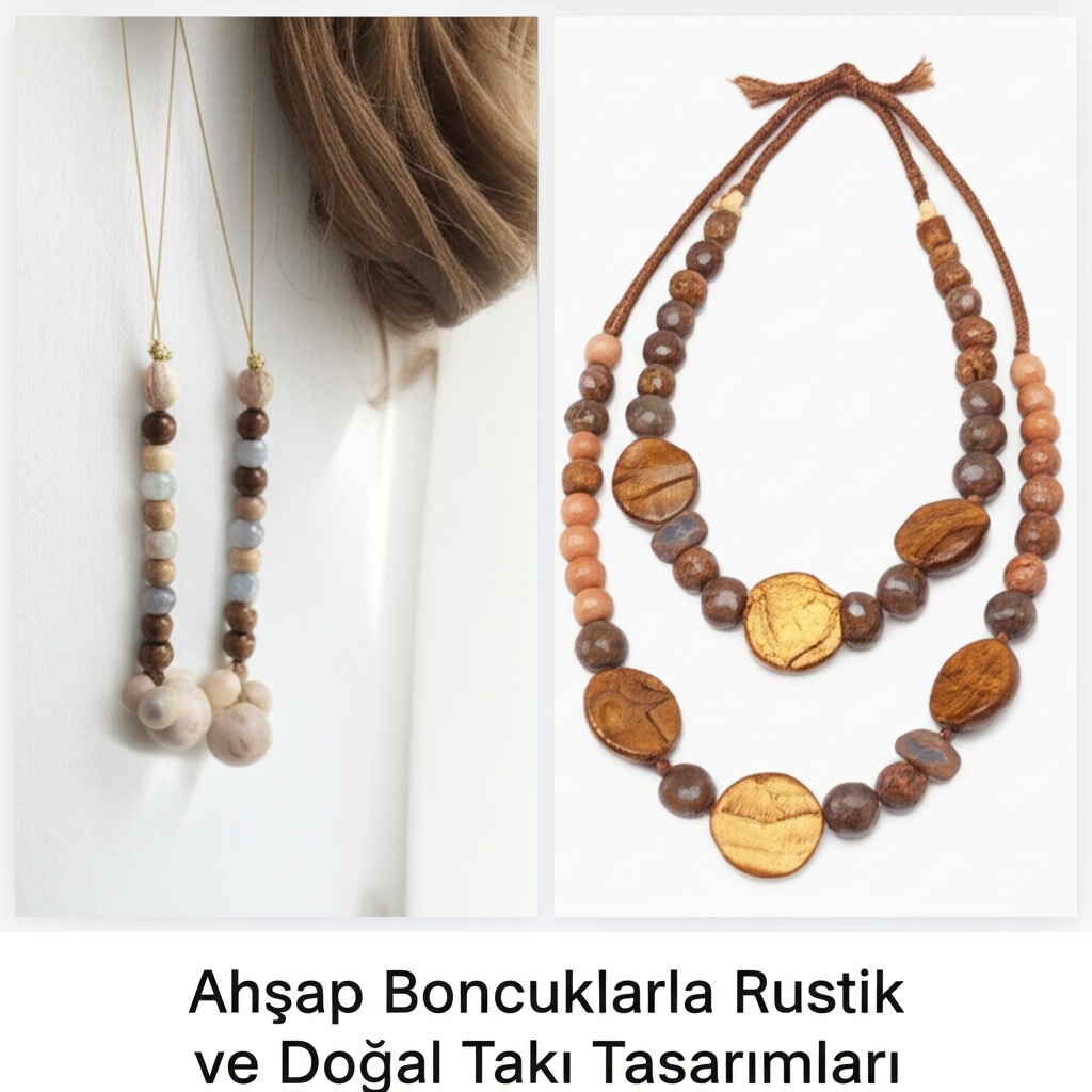 Ahşap Boncuklarla Rustik ve Doğal Takı Tasarımları
