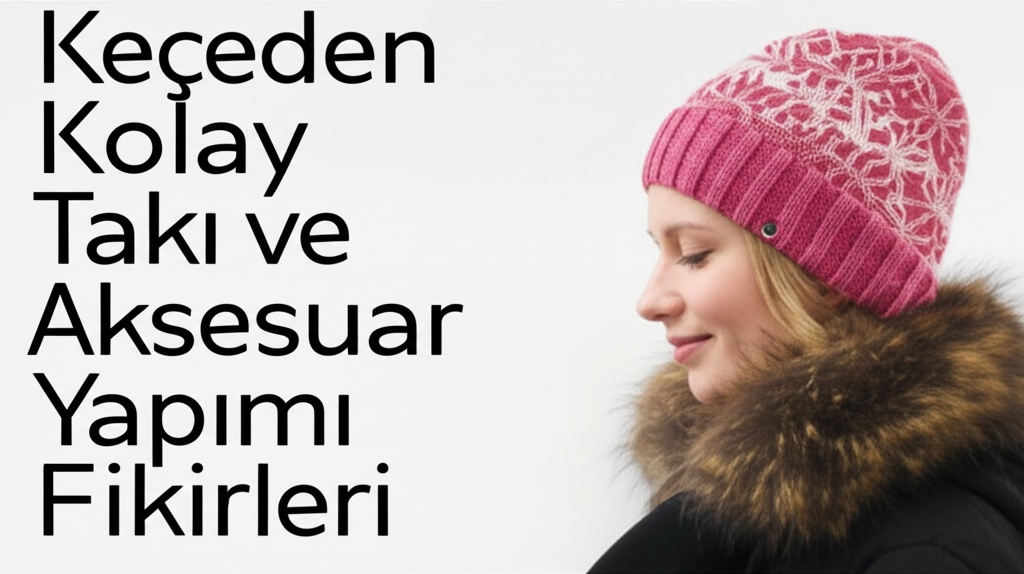 Keçeden Kolay Takı ve Aksesuar Yapımı Fikirleri