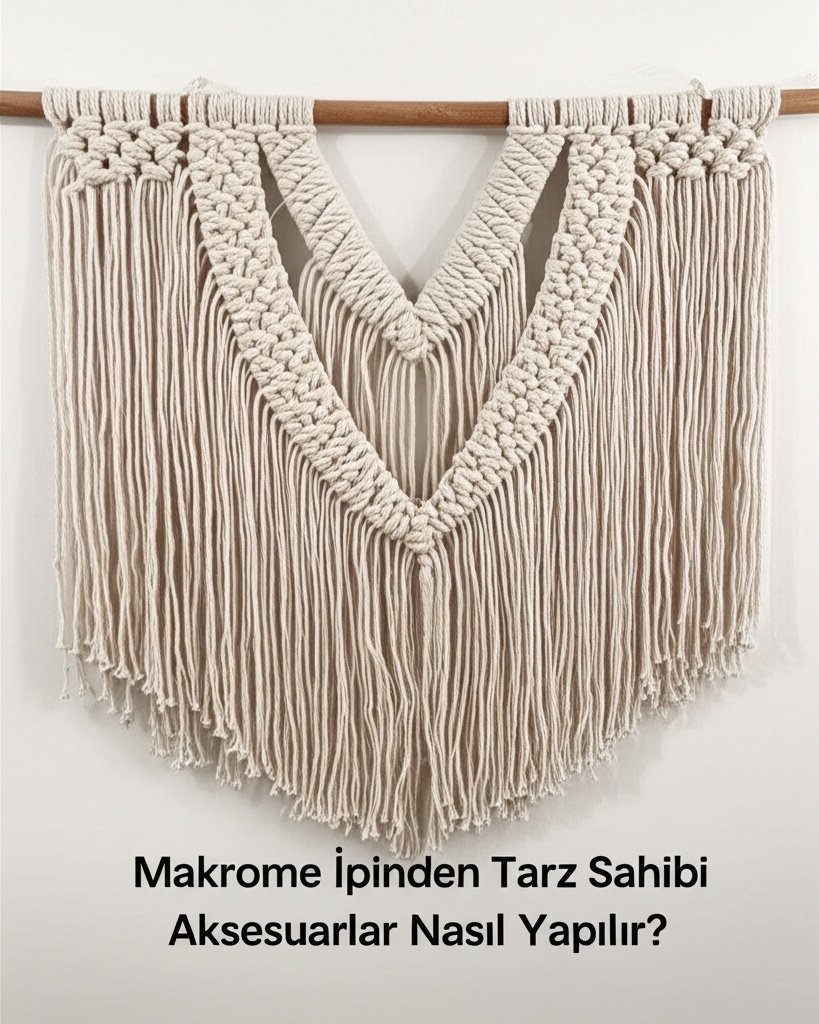 Makrome İpinden Tarz Sahibi Aksesuarlar Nasıl Yapılır?